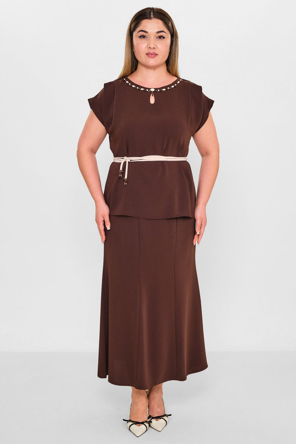 Dress port - Plus Size Suit (DSP26Y3419) - 8690200106293
