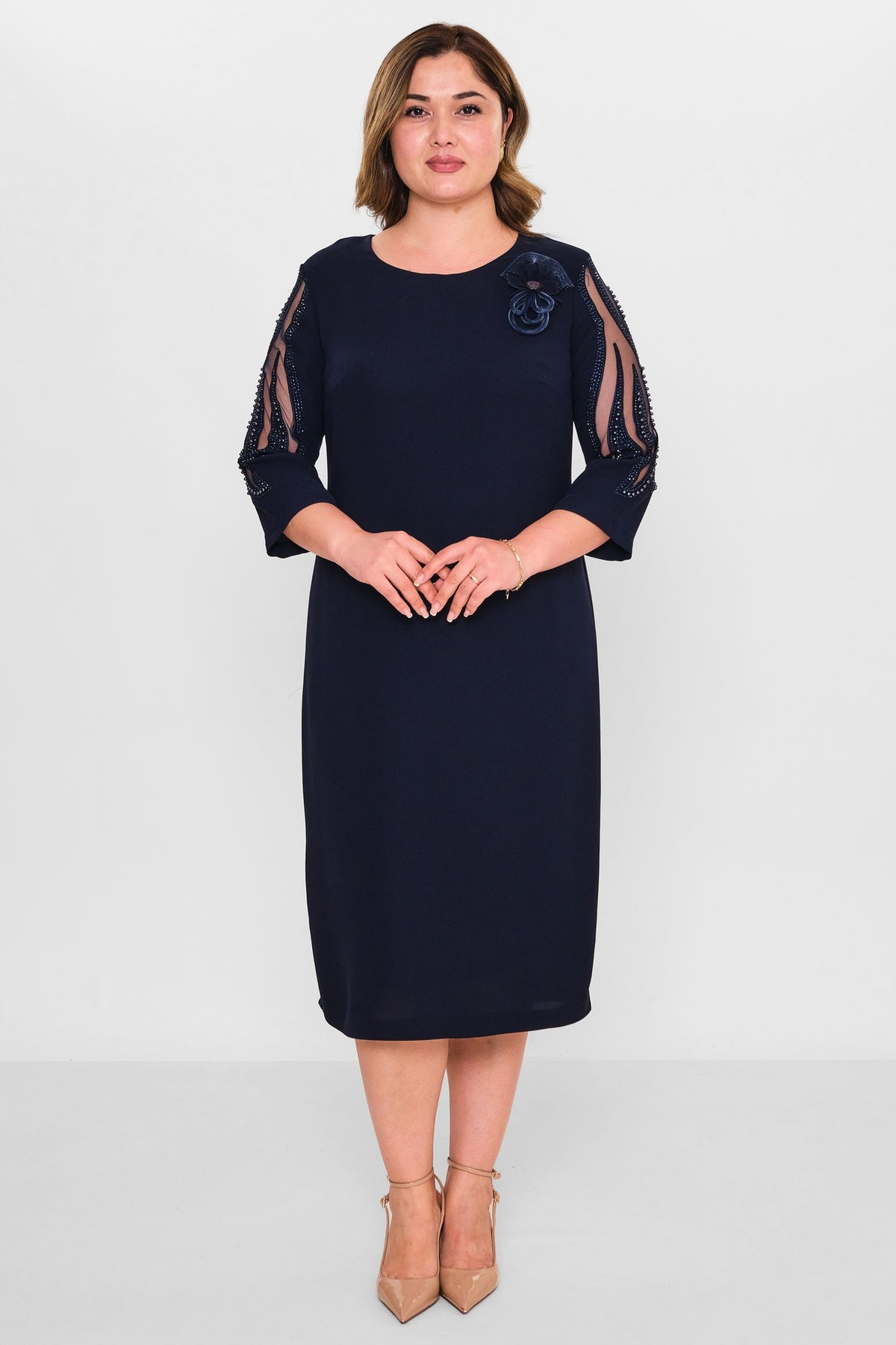 Gumanize - Extended Plus Size Dress (GMZ2024-122-1996) - 8690200107160