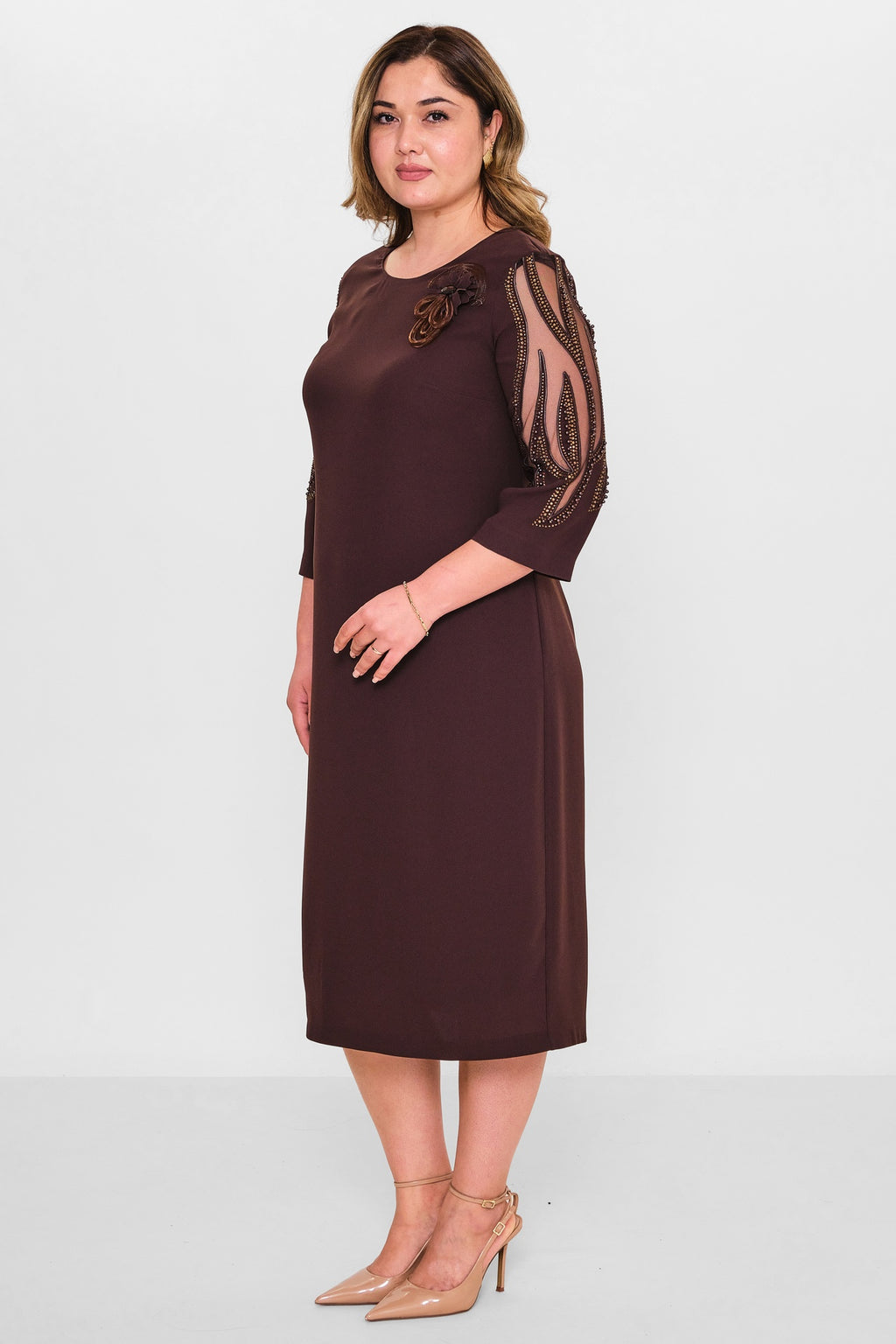 Gumanize - Extended Plus Size Dress (GMZ2024-122-1996) - 8690200107177