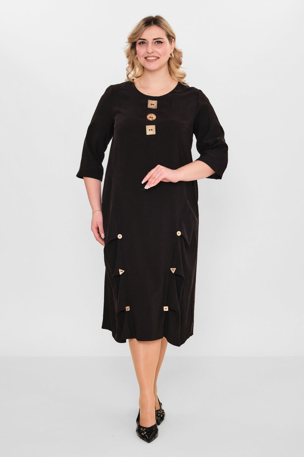 Ebberro - Plus Size Dress (EBR26Y10326BB) - 8690200107870
