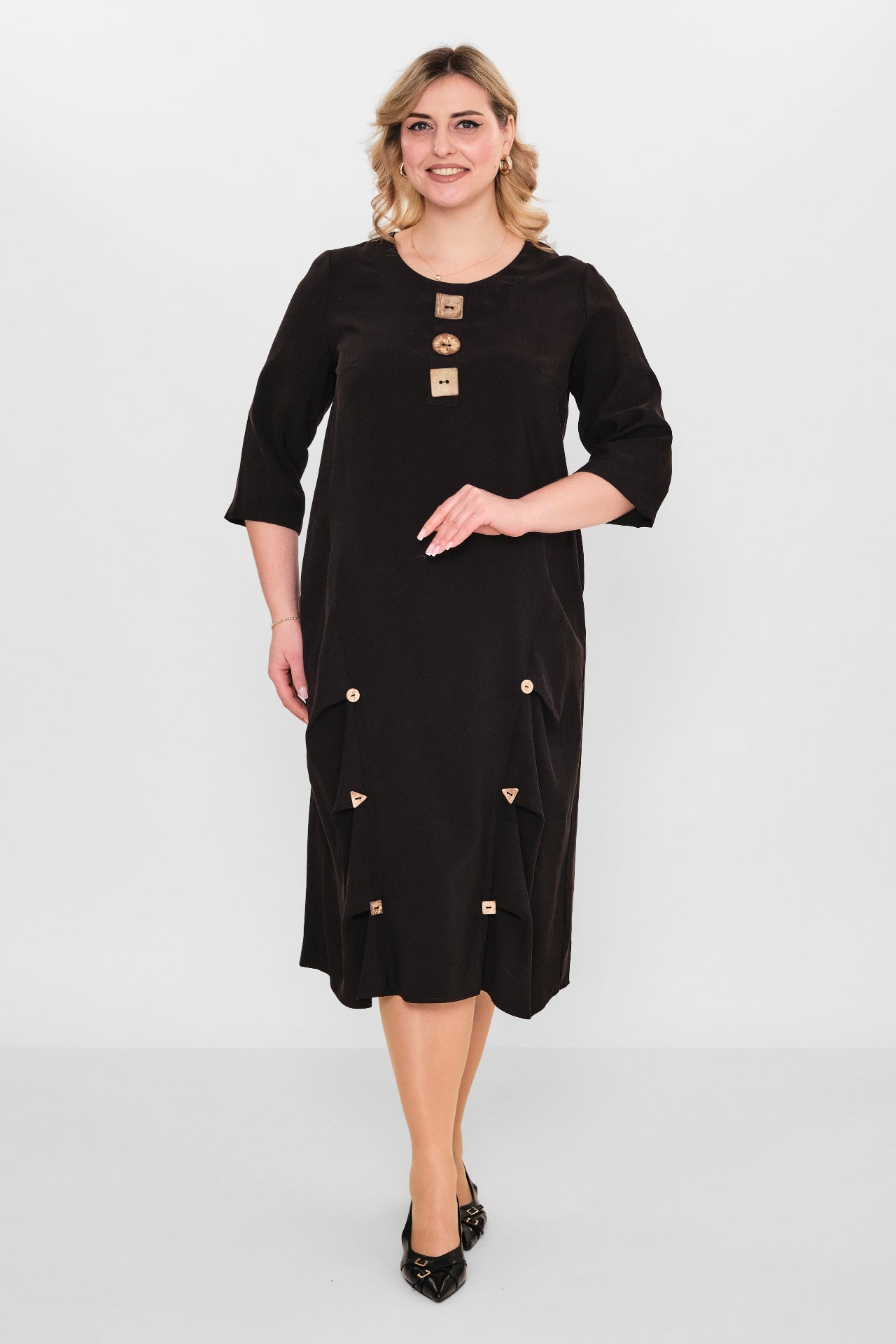 Ebberro - Plus Size Dress (EBR26Y10326BB) - 8690200107870