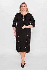 Ebberro - Plus Size Dress (EBR26Y10326BB) - 8690200107870