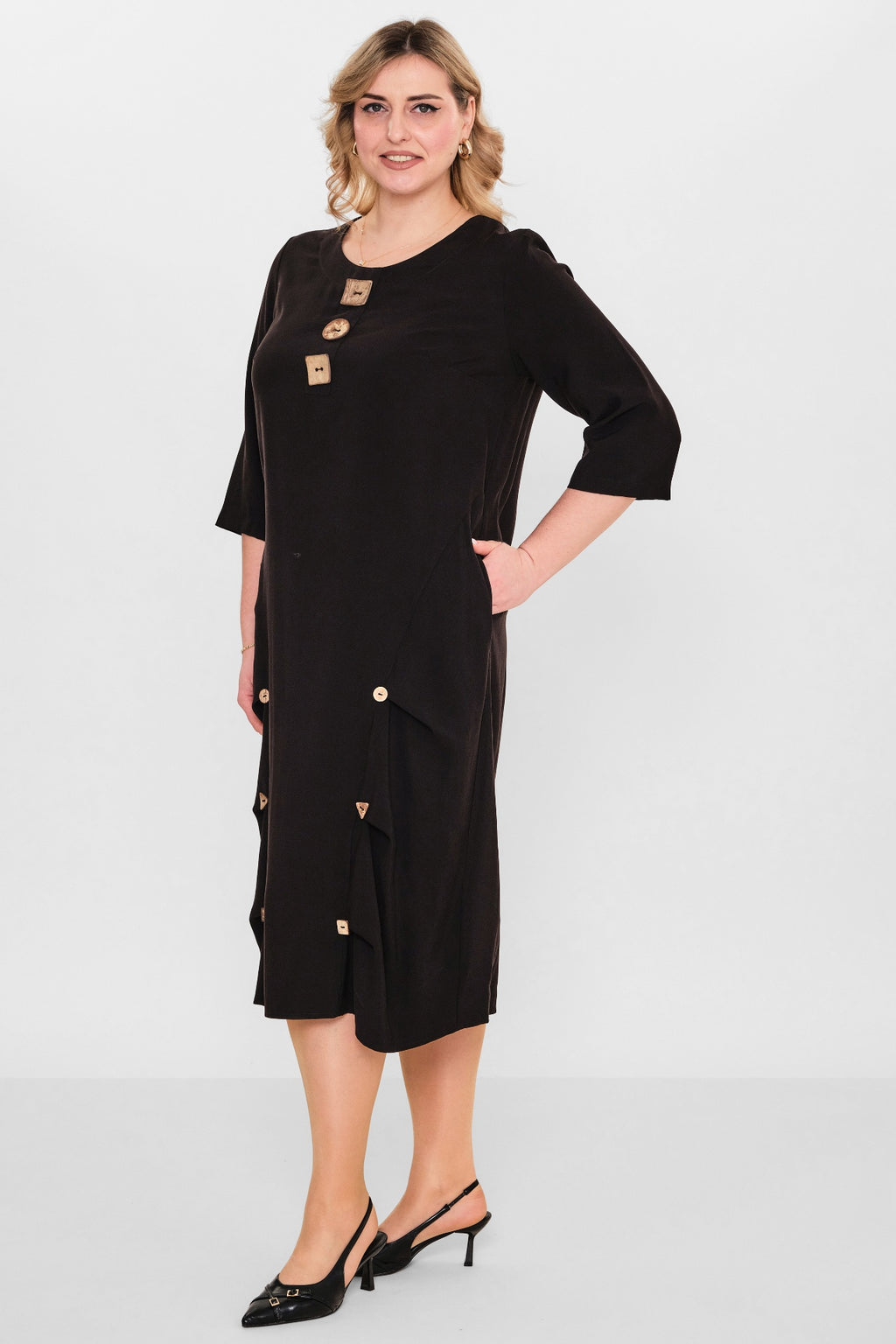 Ebberro - Plus Size Dress (EBR26Y10326BB) - 8690200107870