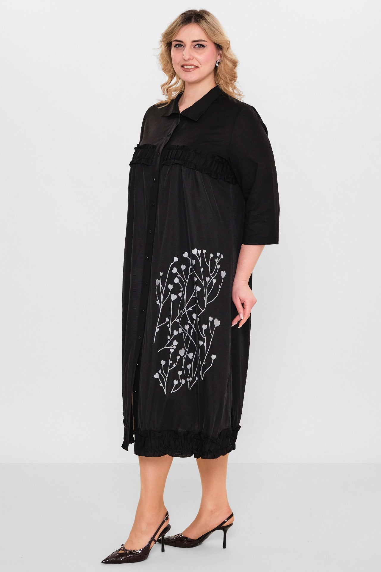 Ebberro - Plus Size Dress (EBR26Y10426BB) - 8690200107887
