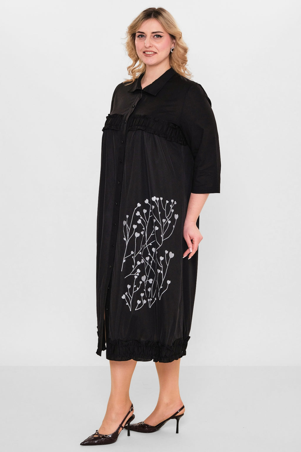 Ebberro - Plus Size Dress (EBR26Y10426BB) - 8690200107887