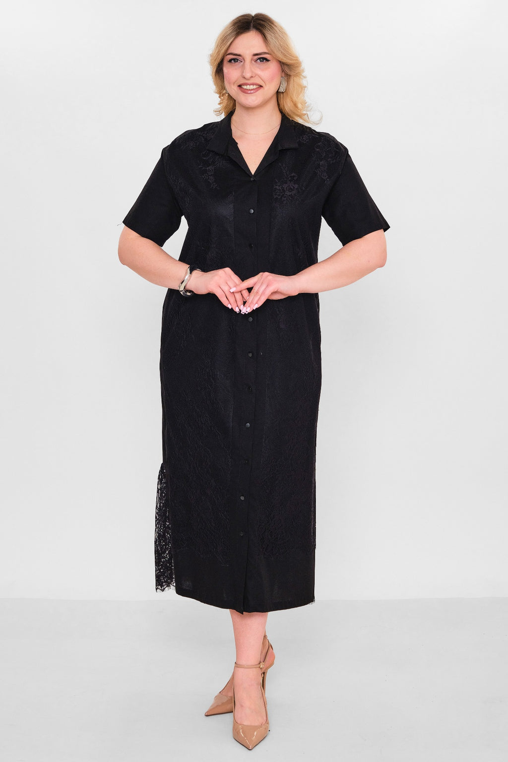 Ebberro - Plus Size Dress (EBR26Y10526BB) - 8690200107894