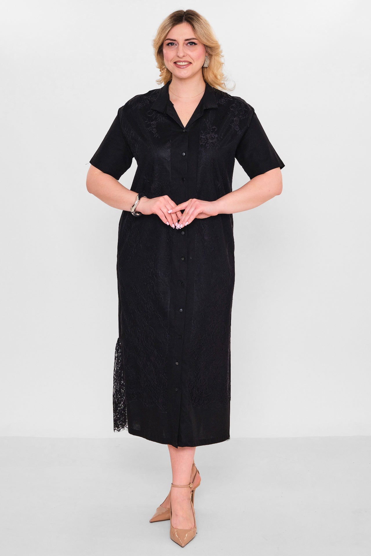 Ebberro - Plus Size Dress (EBR26Y10526BB) - 8690200107894
