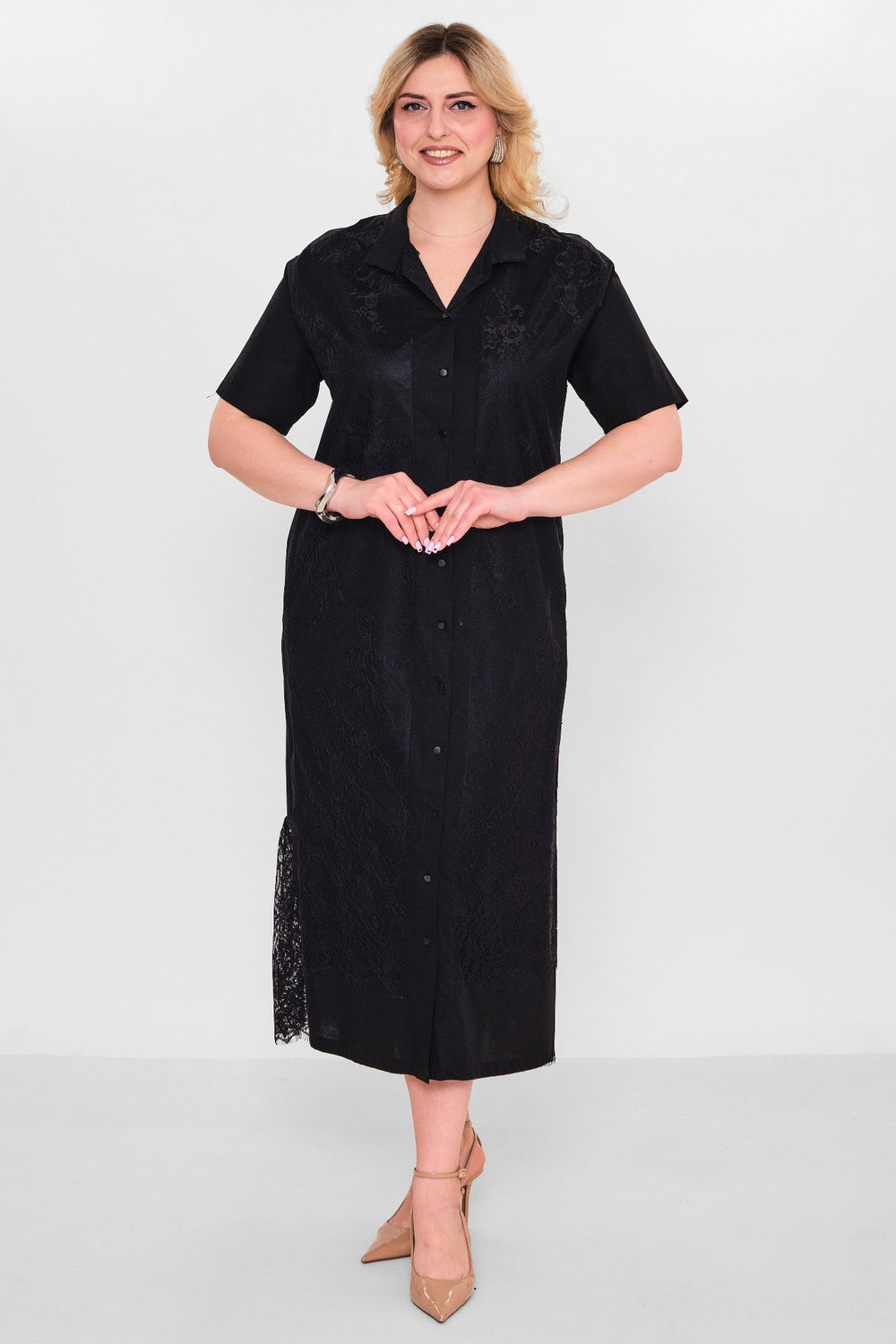 Ebberro - Plus Size Dress (EBR26Y10526BB) - 8690200107894