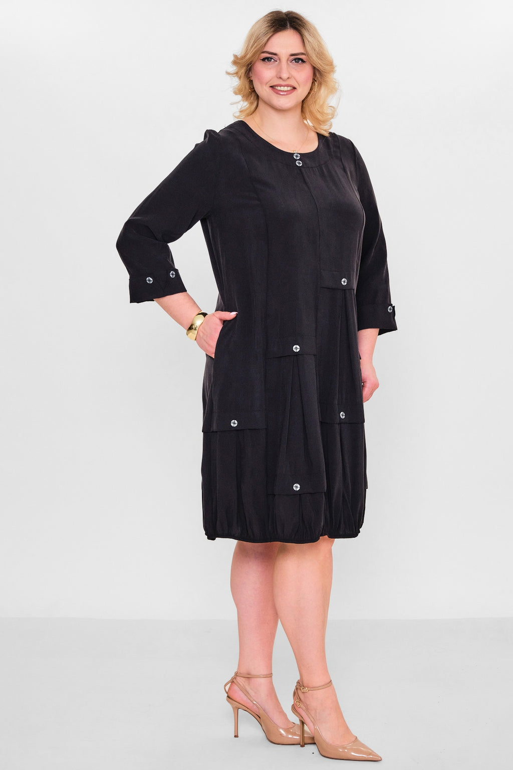 Ebberro - Plus Size Dress (EBR26Y11426BB) - 8690200107931