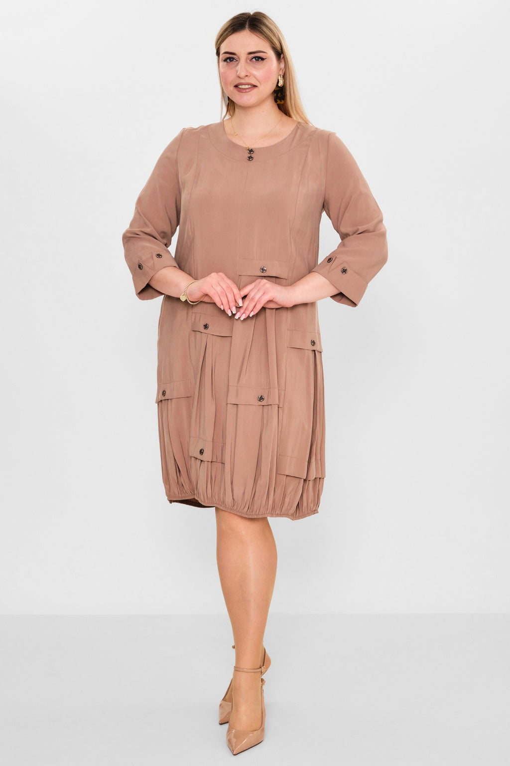 Ebberro - Plus Size Dress (EBR26Y11426BB) - 8690200107948