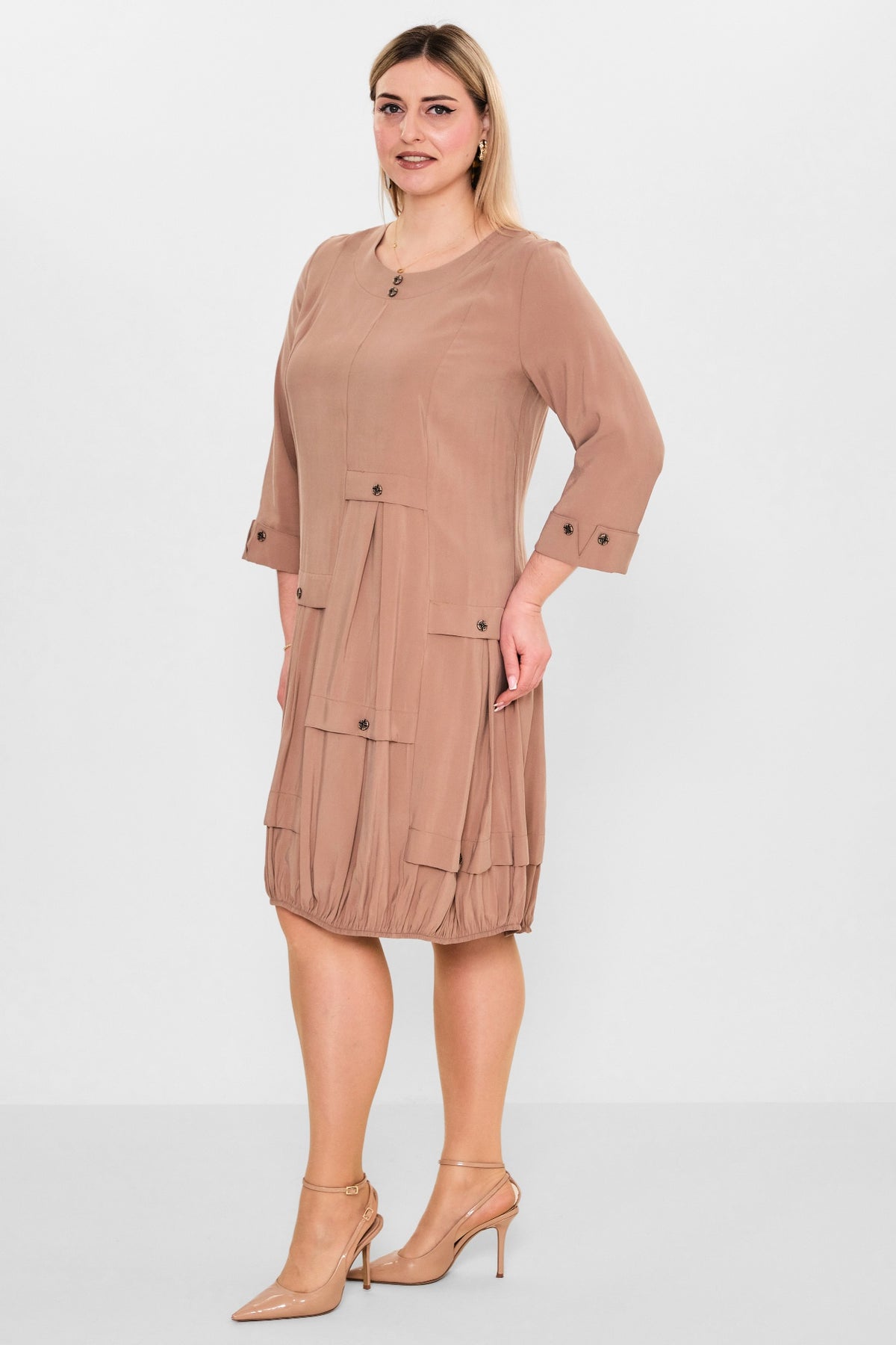 Ebberro - Plus Size Dress (EBR26Y11426BB) - 8690200107948