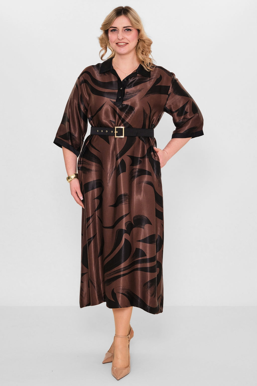 Ebberro - Plus Size Dress (EBR26Y12524BB) - 8690200107962