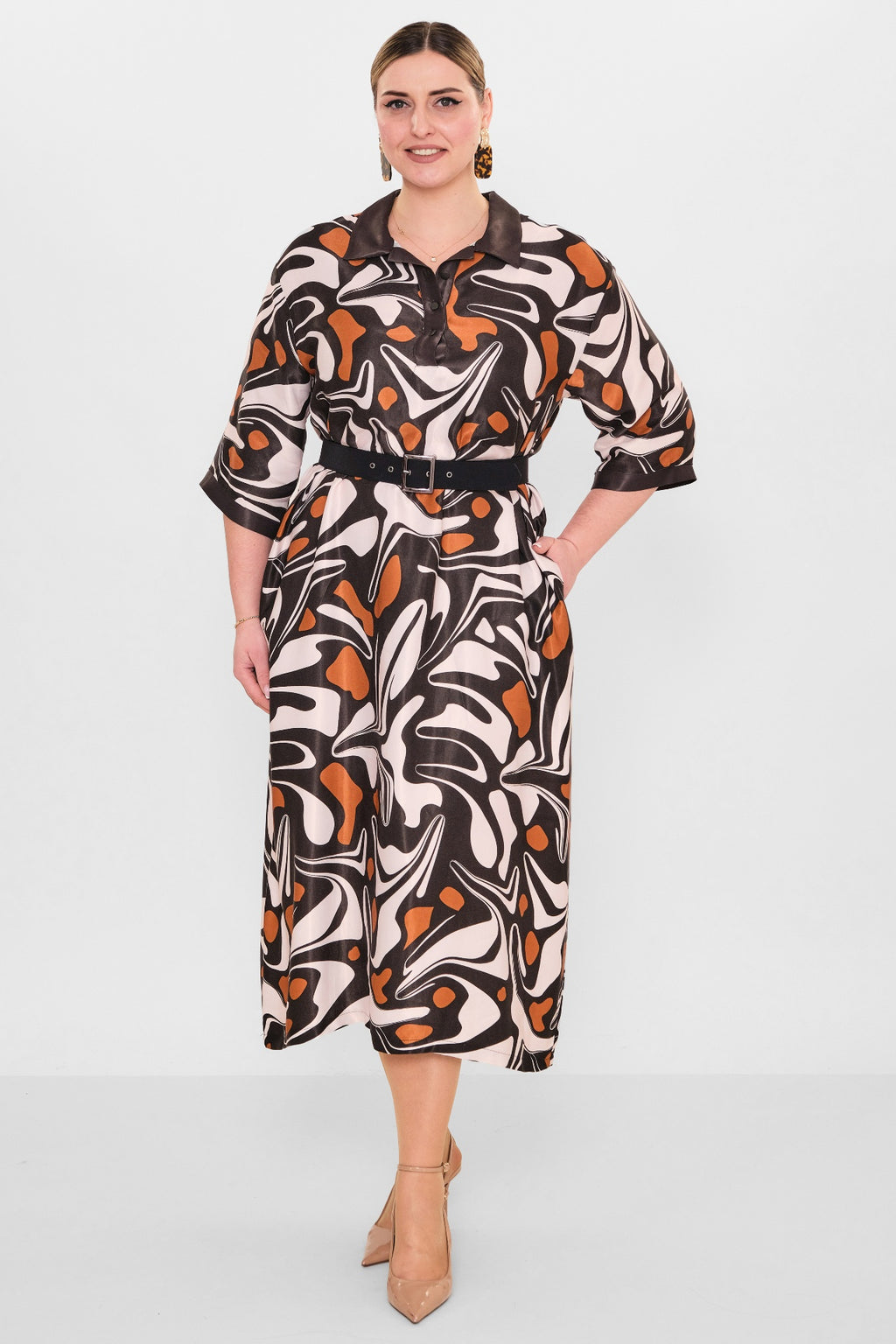 Ebberro - Plus Size Dress (EBR26Y12524BB) - 8690200107979