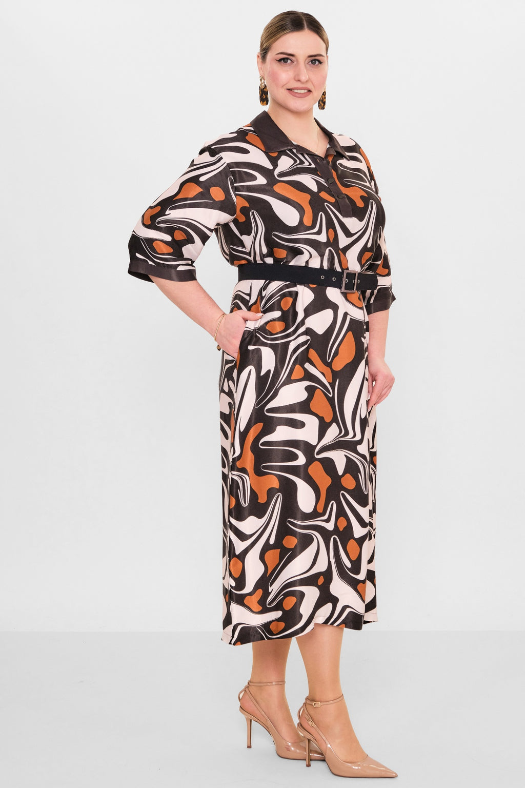 Ebberro - Plus Size Dress (EBR26Y12524BB) - 8690200107979