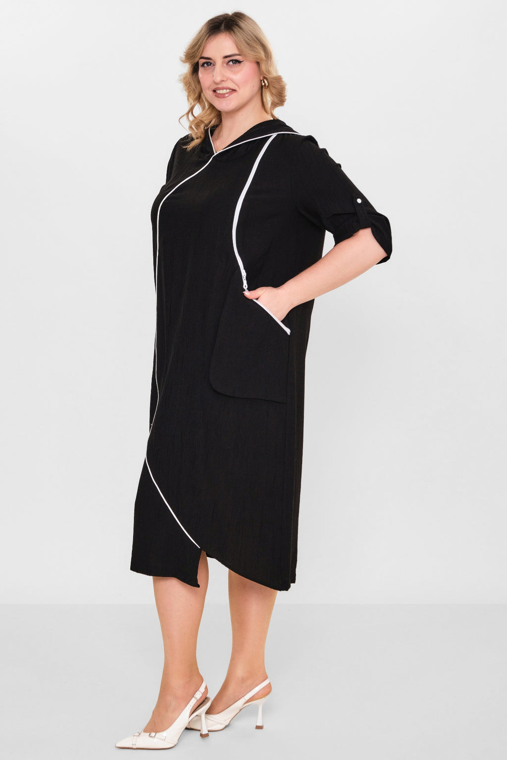 Ebberro - Plus Size Dress (EBR26Y23100BB) - 8690200107986