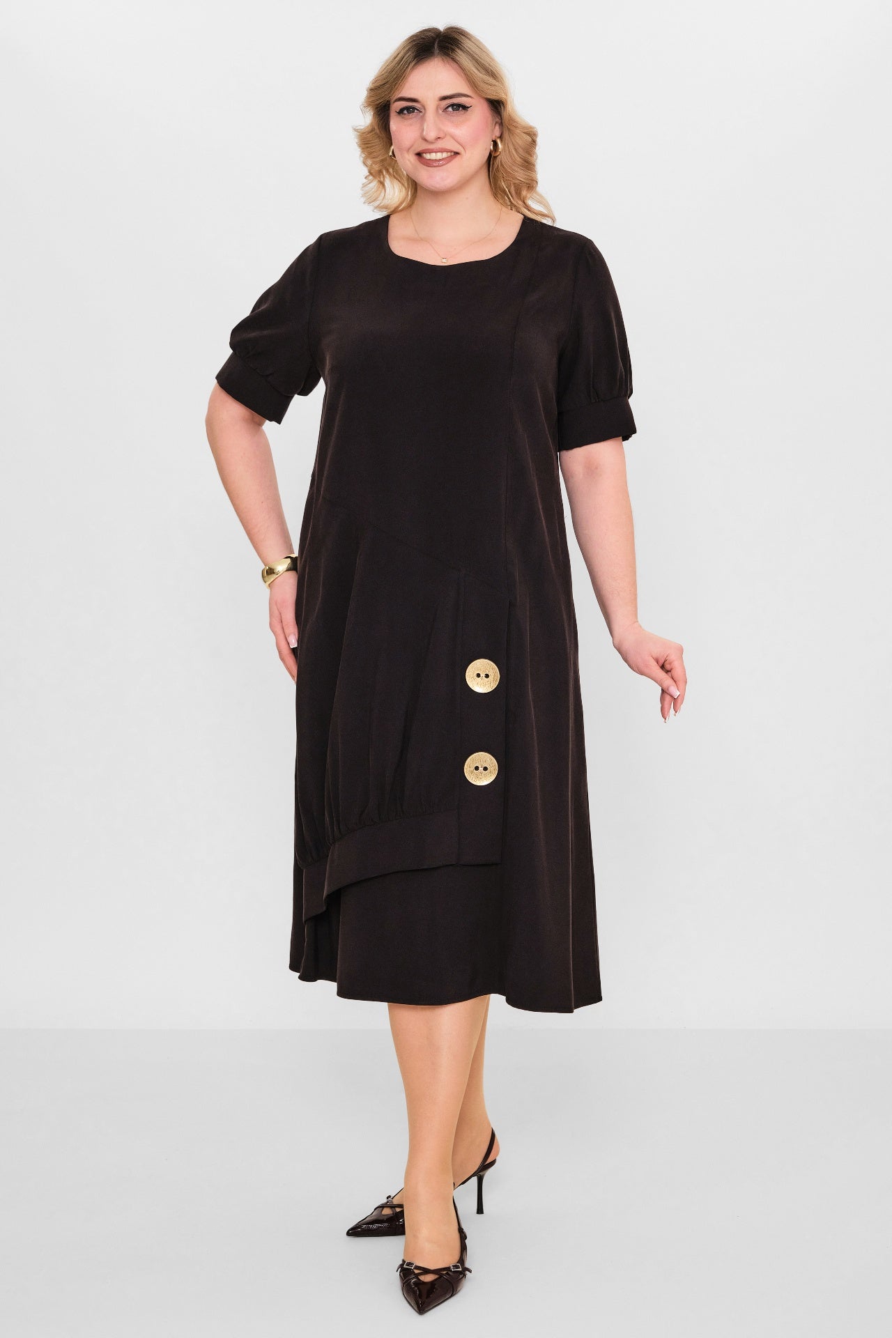 Ebberro - Plus Size Dress (EBR26Y23134BB) - 8690200107993
