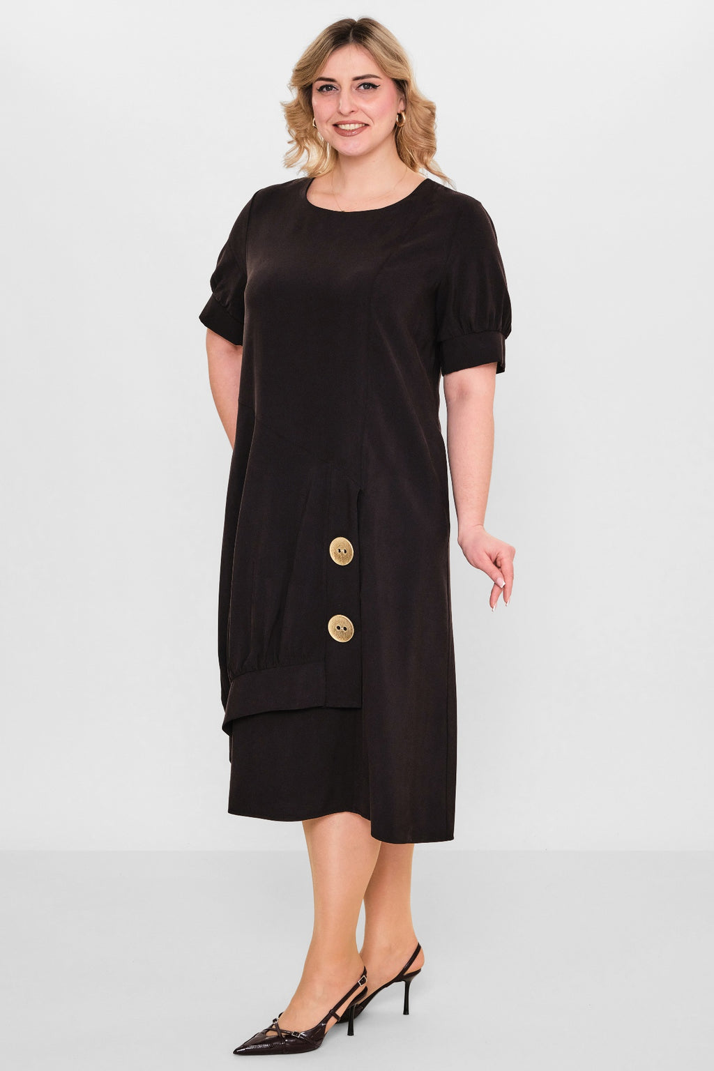 Ebberro - Plus Size Dress (EBR26Y23134BB) - 8690200107993