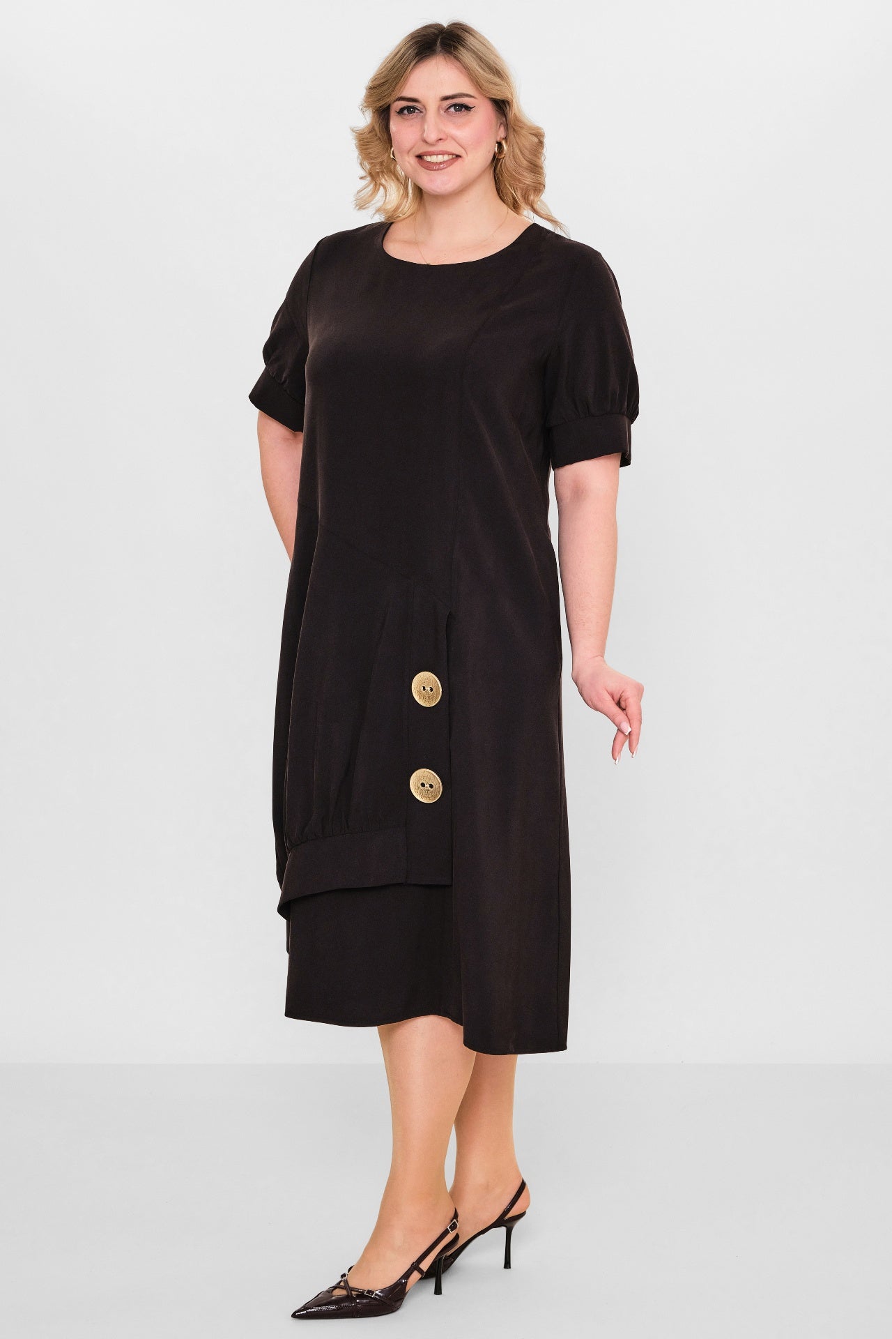 Ebberro - Plus Size Dress (EBR26Y23134BB) - 8690200107993