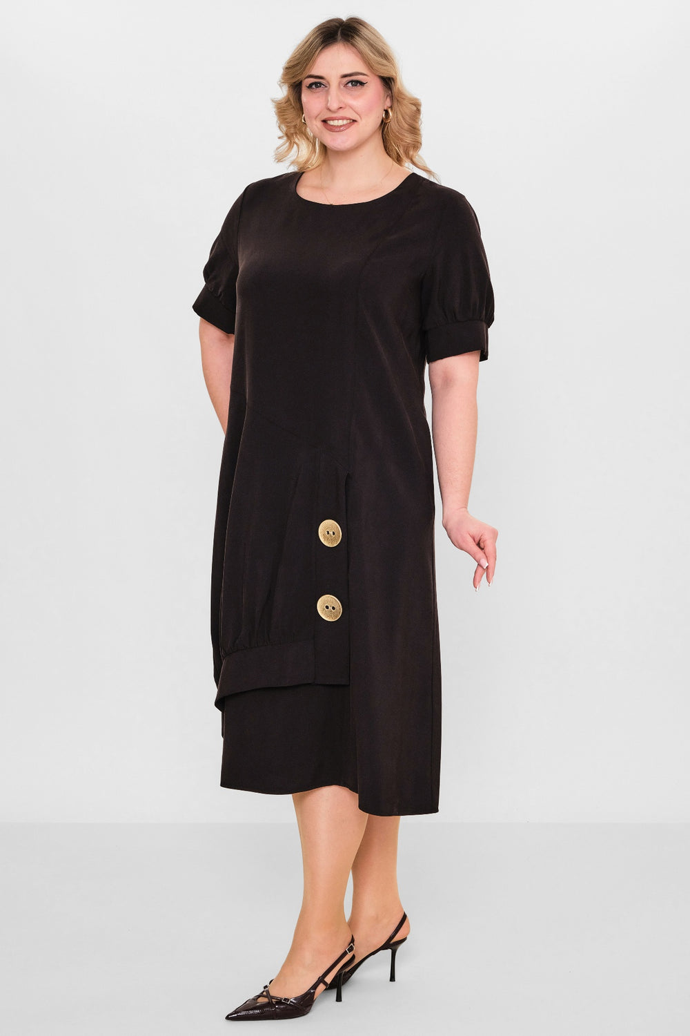 Ebberro - Plus Size Dress (EBR26Y23134BB) - 8690200107993