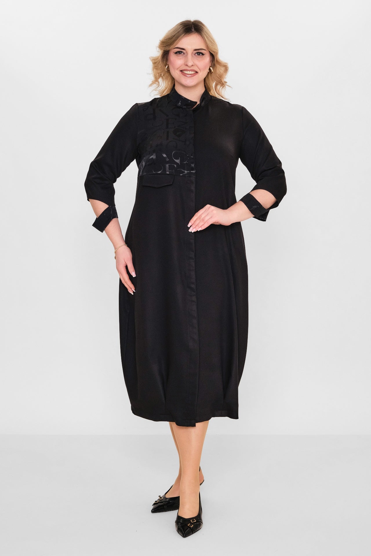 Ebberro - Plus Size Dress (EBR26Y2407BB) - 8690200108013
