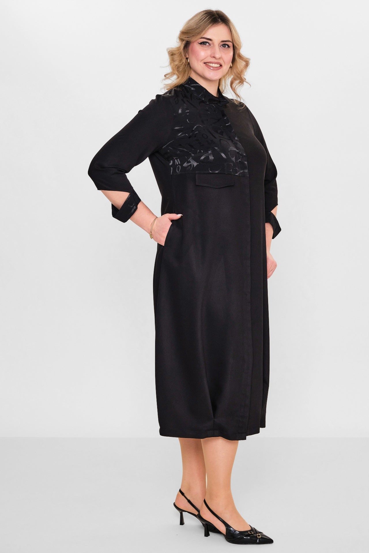 Ebberro - Plus Size Dress (EBR26Y2407BB) - 8690200108013