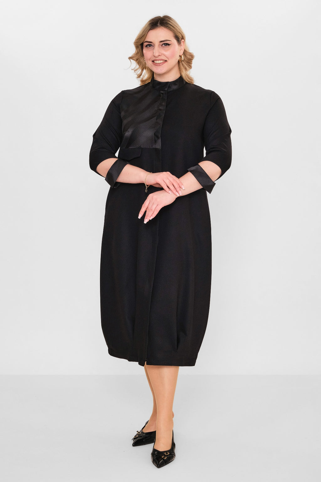 Ebberro - Plus Size Dress (EBR26Y2407BB) - 8690200108020