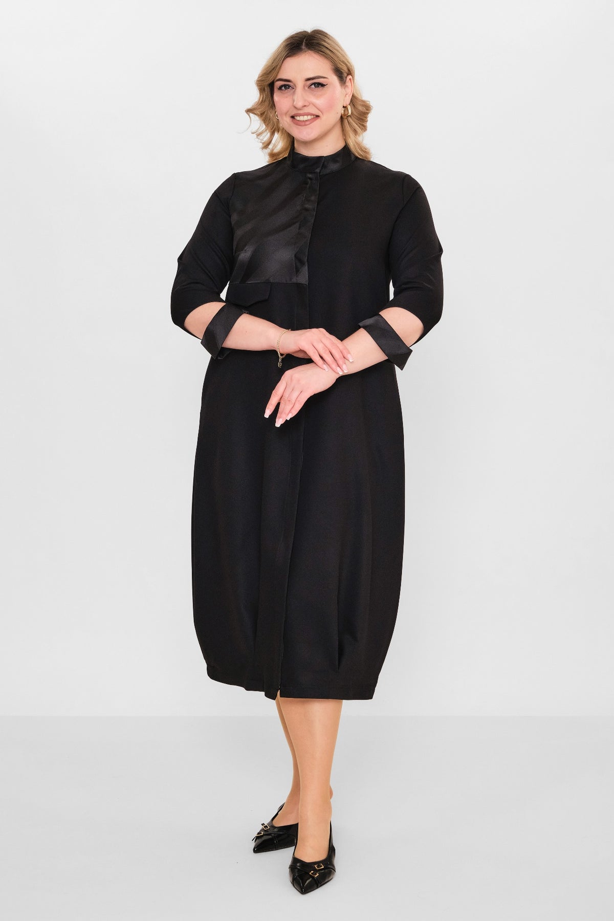 Ebberro - Plus Size Dress (EBR26Y2407BB) - 8690200108020