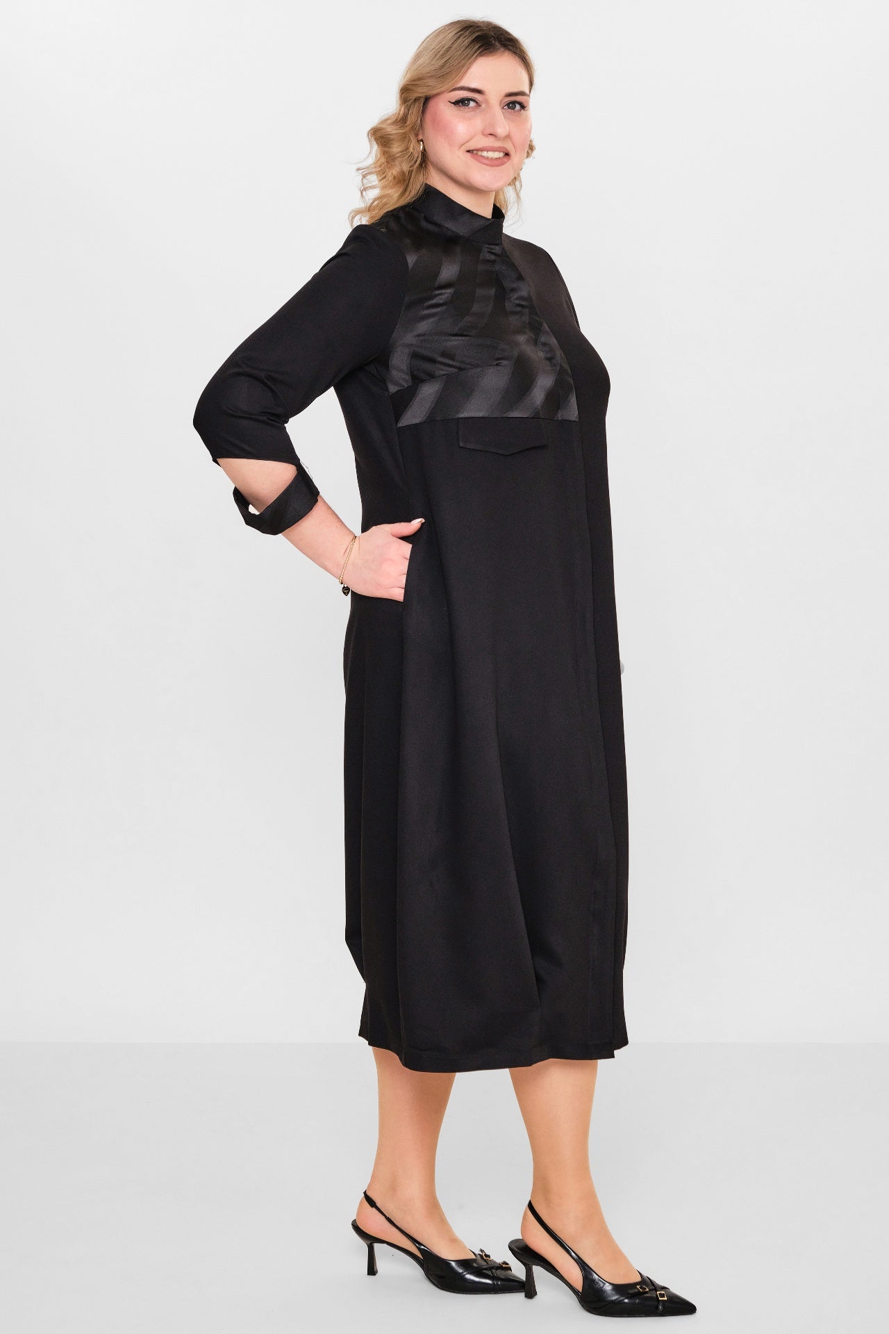 Ebberro - Plus Size Dress (EBR26Y2407BB) - 8690200108020