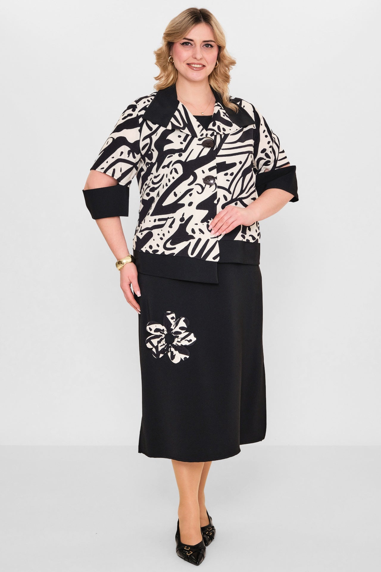 Ebberro - Plus Size Dress (EBR26Y25601BB) - 8690200108037