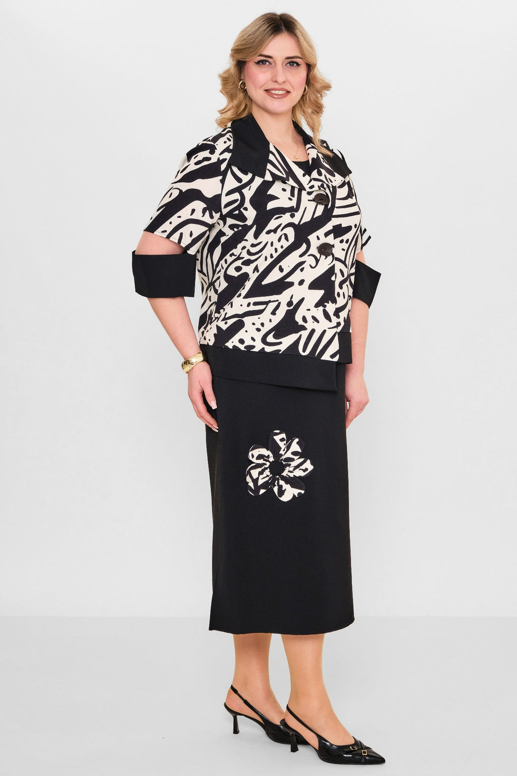 Ebberro - Plus Size Dress (EBR26Y25601BB) - 8690200108037
