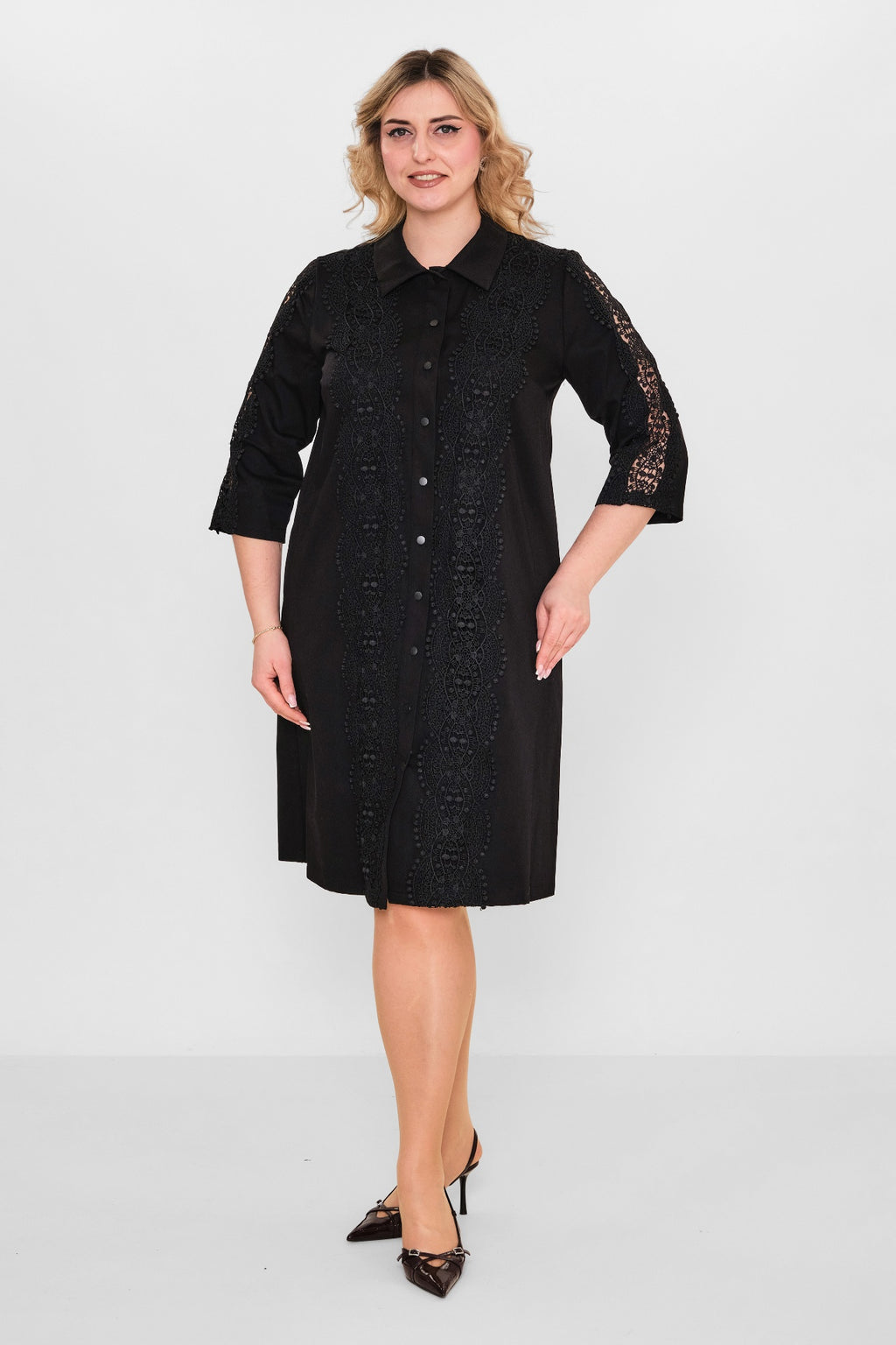 Ebberro - Plus Size Dress (EBR26Y25919BB) - 8690200108051