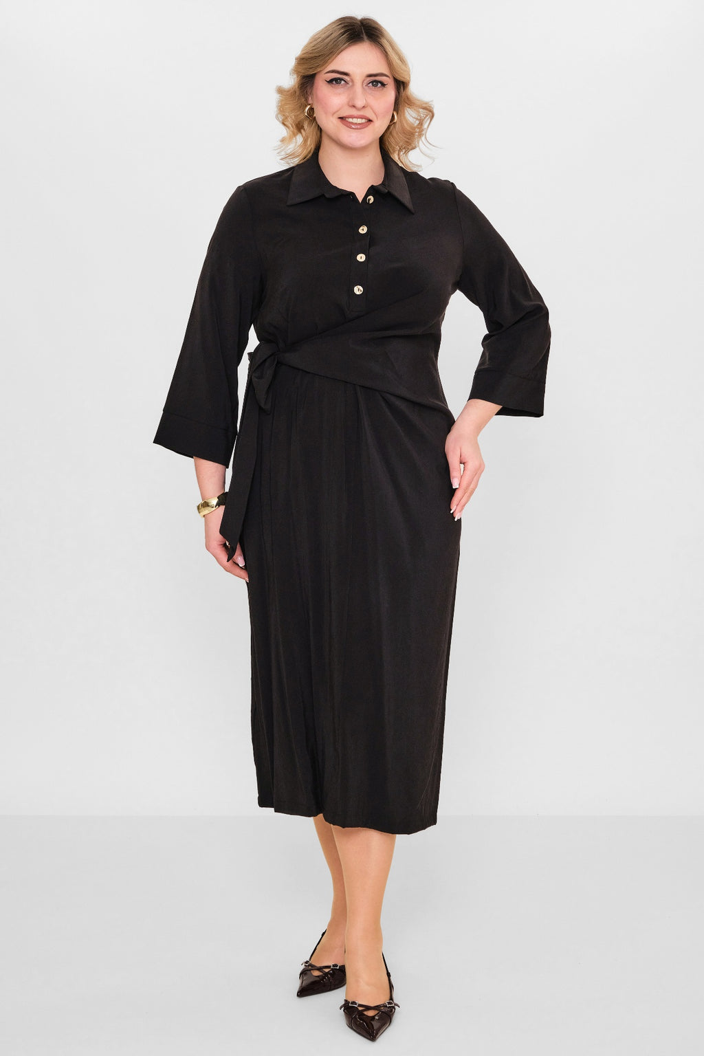 Ebberro - Plus Size Dress (EBR26Y25939BB) - 8690200108068
