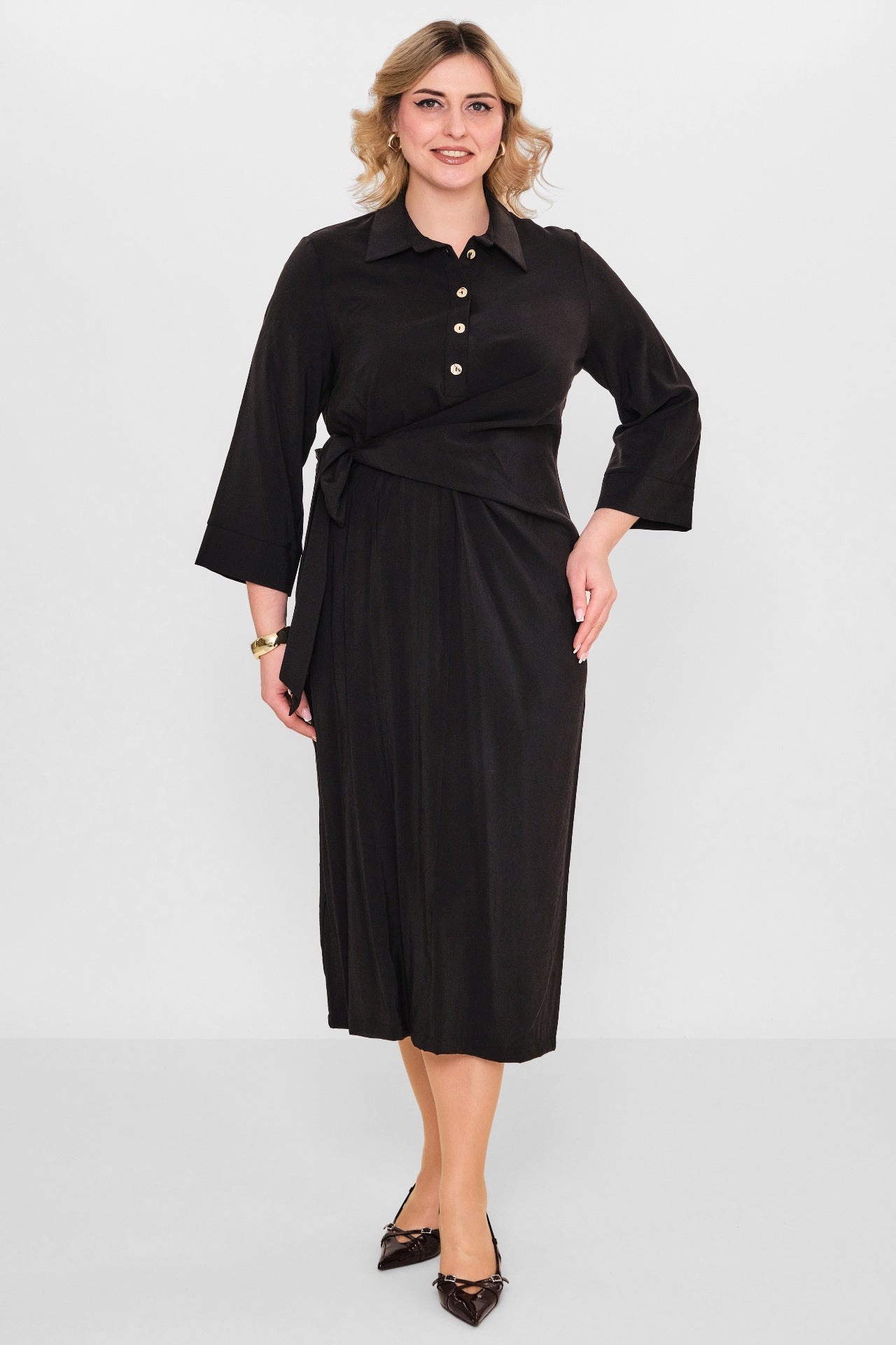 Ebberro - Plus Size Dress (EBR26Y25939BB) - 8690200108068