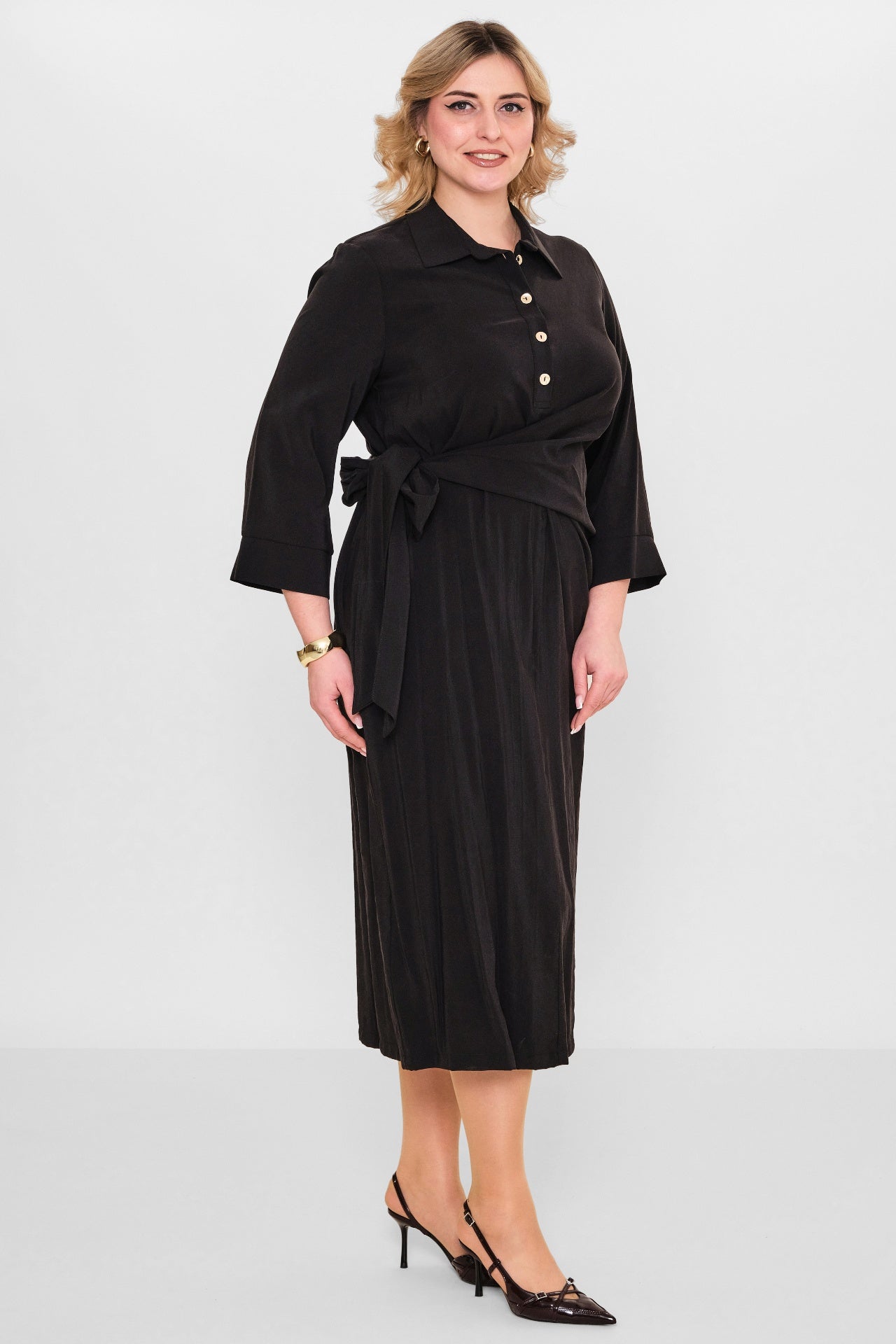 Ebberro - Plus Size Dress (EBR26Y25939BB) - 8690200108068