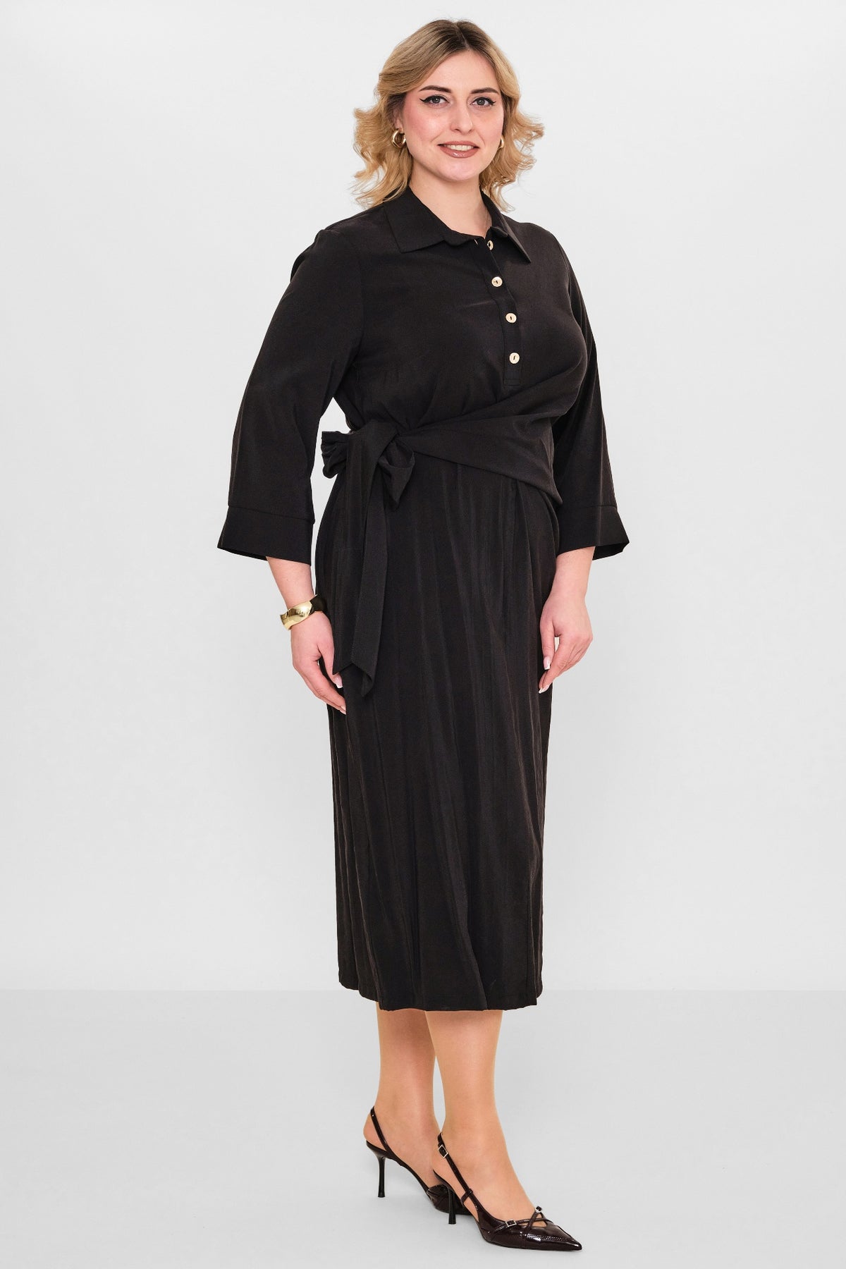 Ebberro - Plus Size Dress (EBR26Y25939BB) - 8690200108068