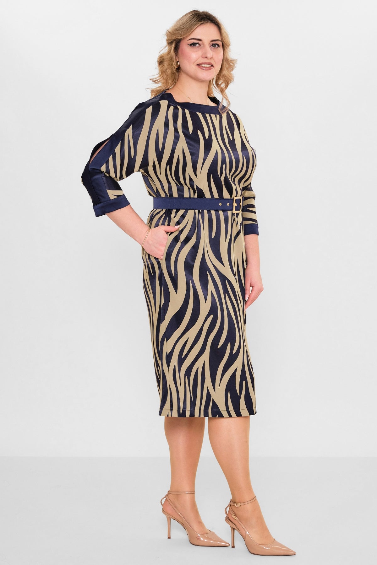 Ebberro - Plus Size Dress (EBR26Y2623BB) - 8690200108082