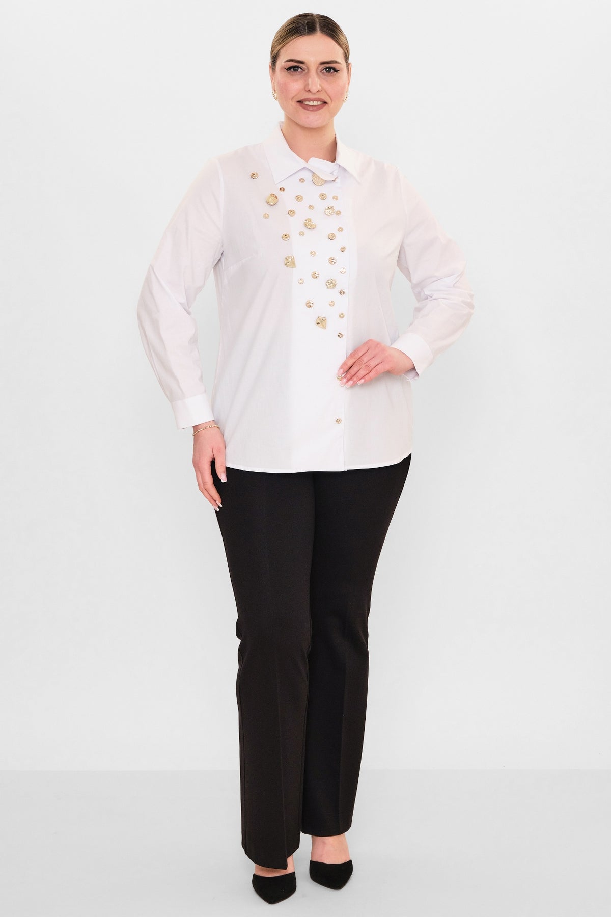 Ebberro - Plus Size Shirt (EBR26Y26302BB) - 8690200108105