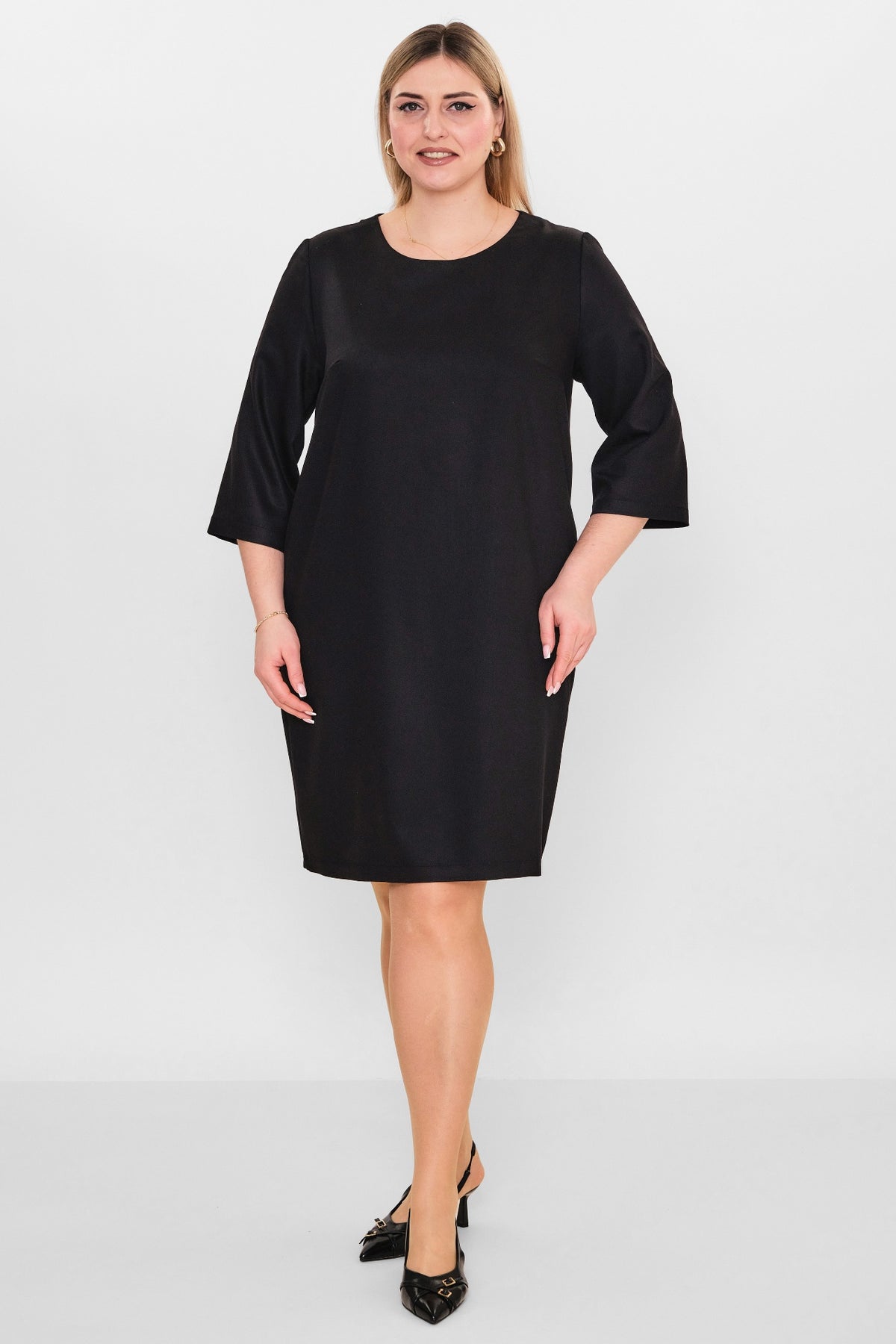 Ebberro - Plus Size Dress (EBR26Y26702BB) - 8690200108112