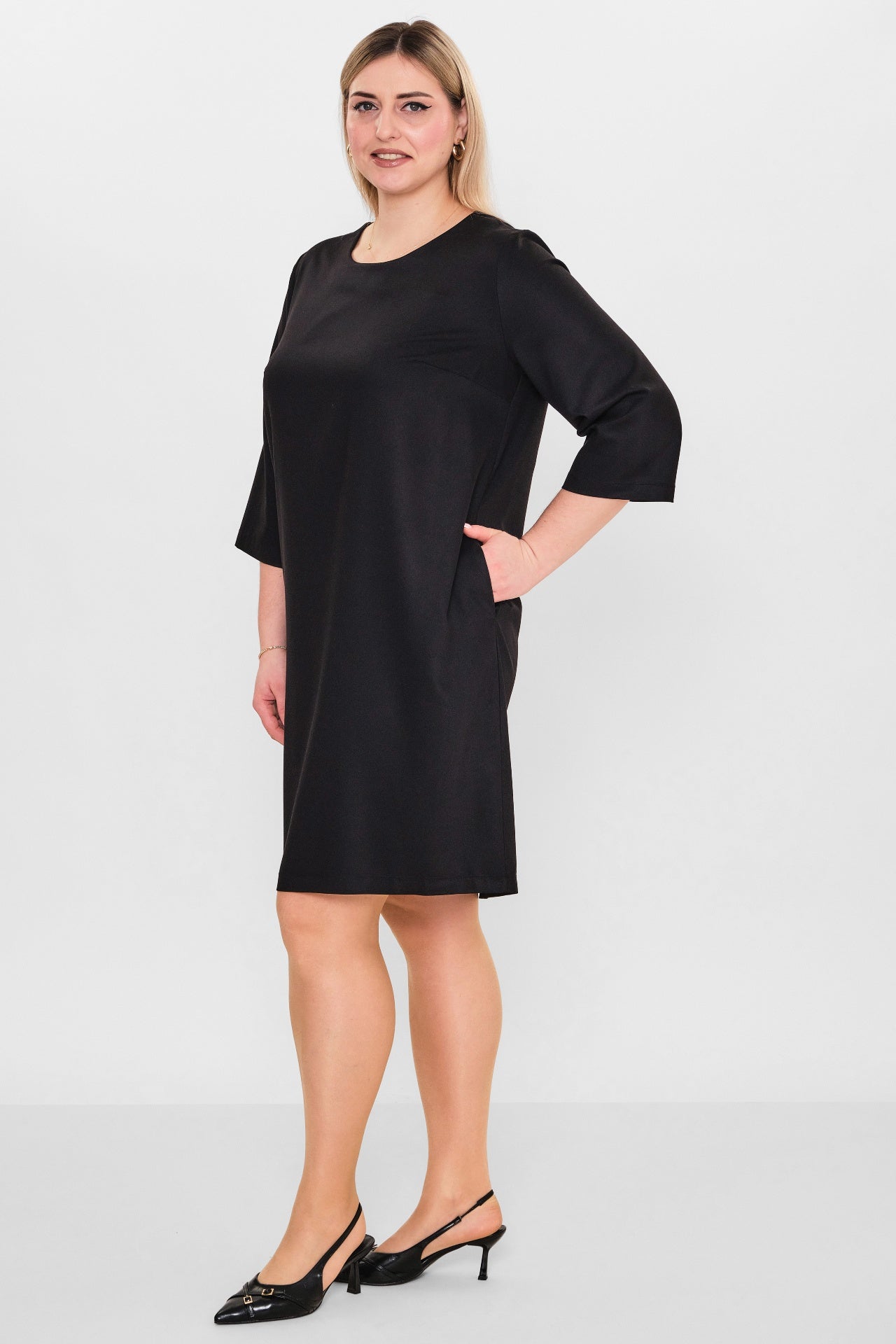 Ebberro - Plus Size Dress (EBR26Y26702BB) - 8690200108112