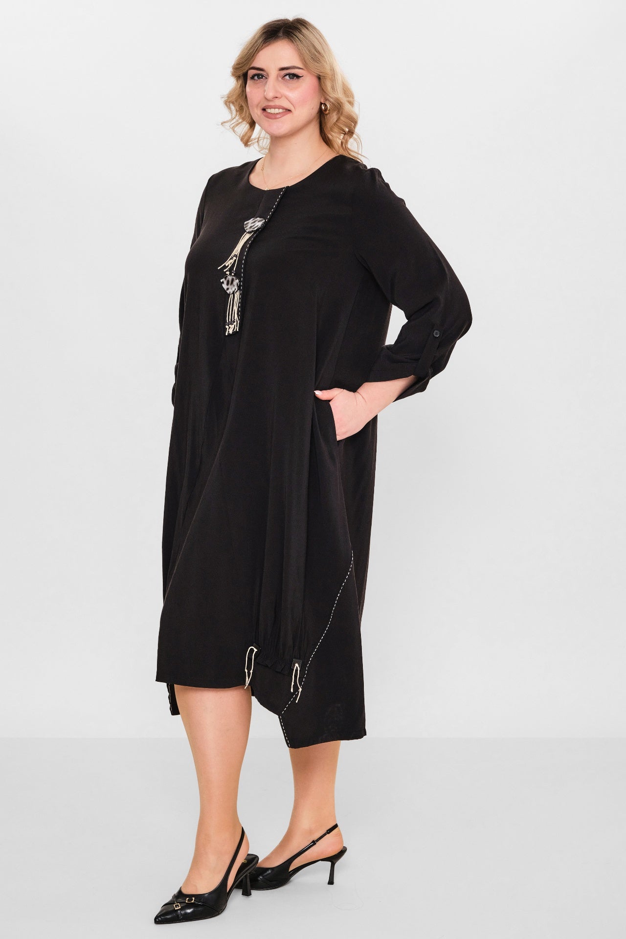 Ebberro - Plus Size Dress (EBR26Y26715BB) - 8690200108136