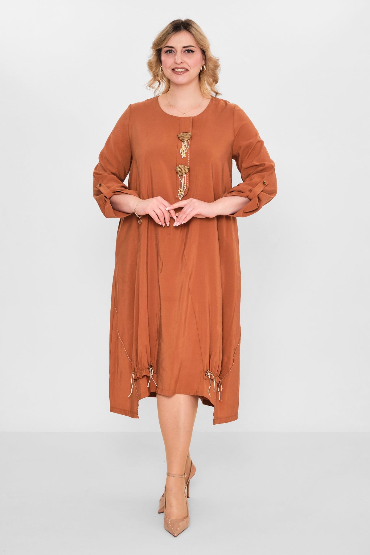 Ebberro - Plus Size Dress (EBR26Y26715BB) - 8690200108143