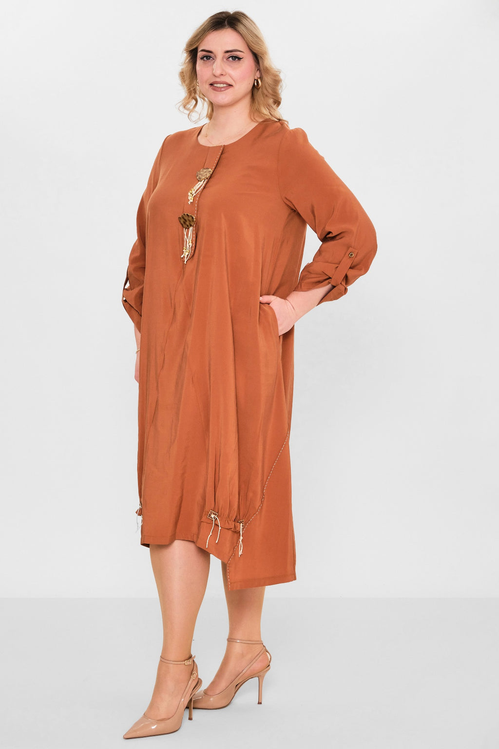 Ebberro - Plus Size Dress (EBR26Y26715BB) - 8690200108143