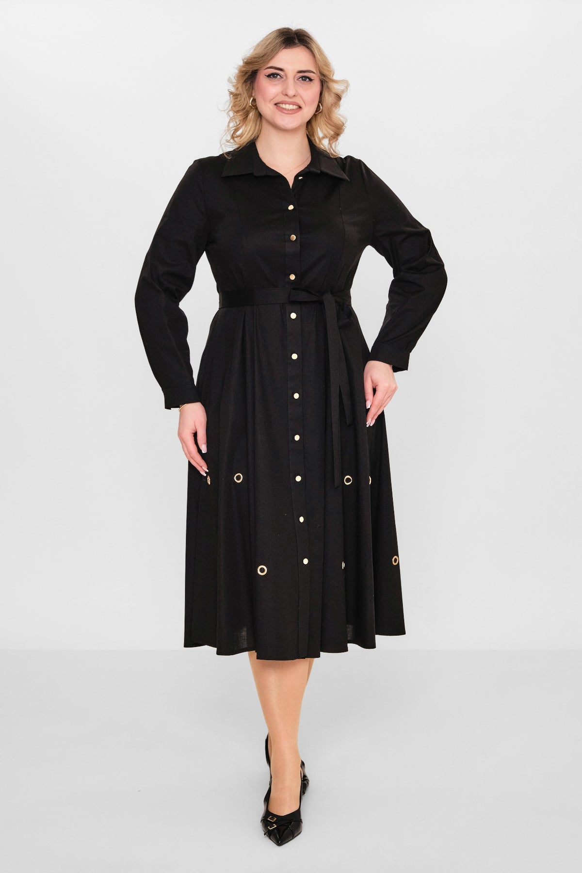 Ebberro - Plus Size Dress (EBR26Y26728BB) - 8690200108150
