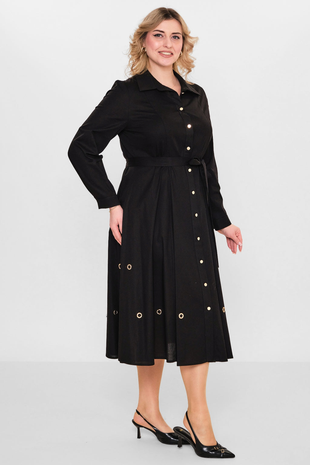 Ebberro - Plus Size Dress (EBR26Y26728BB) - 8690200108150