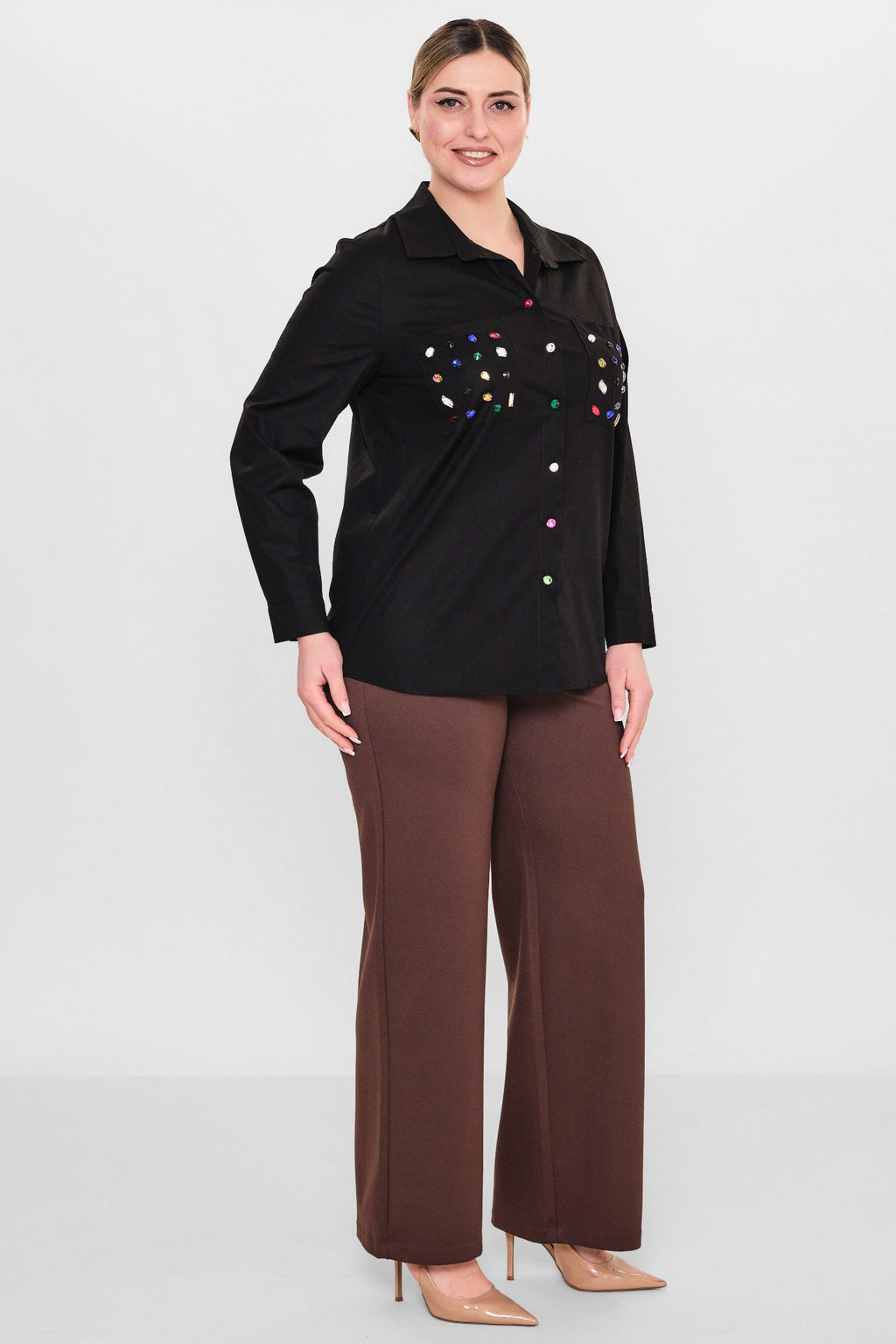 Ebberro - Plus Size Shirt (EBR26Y30326BB) - 8690200108174