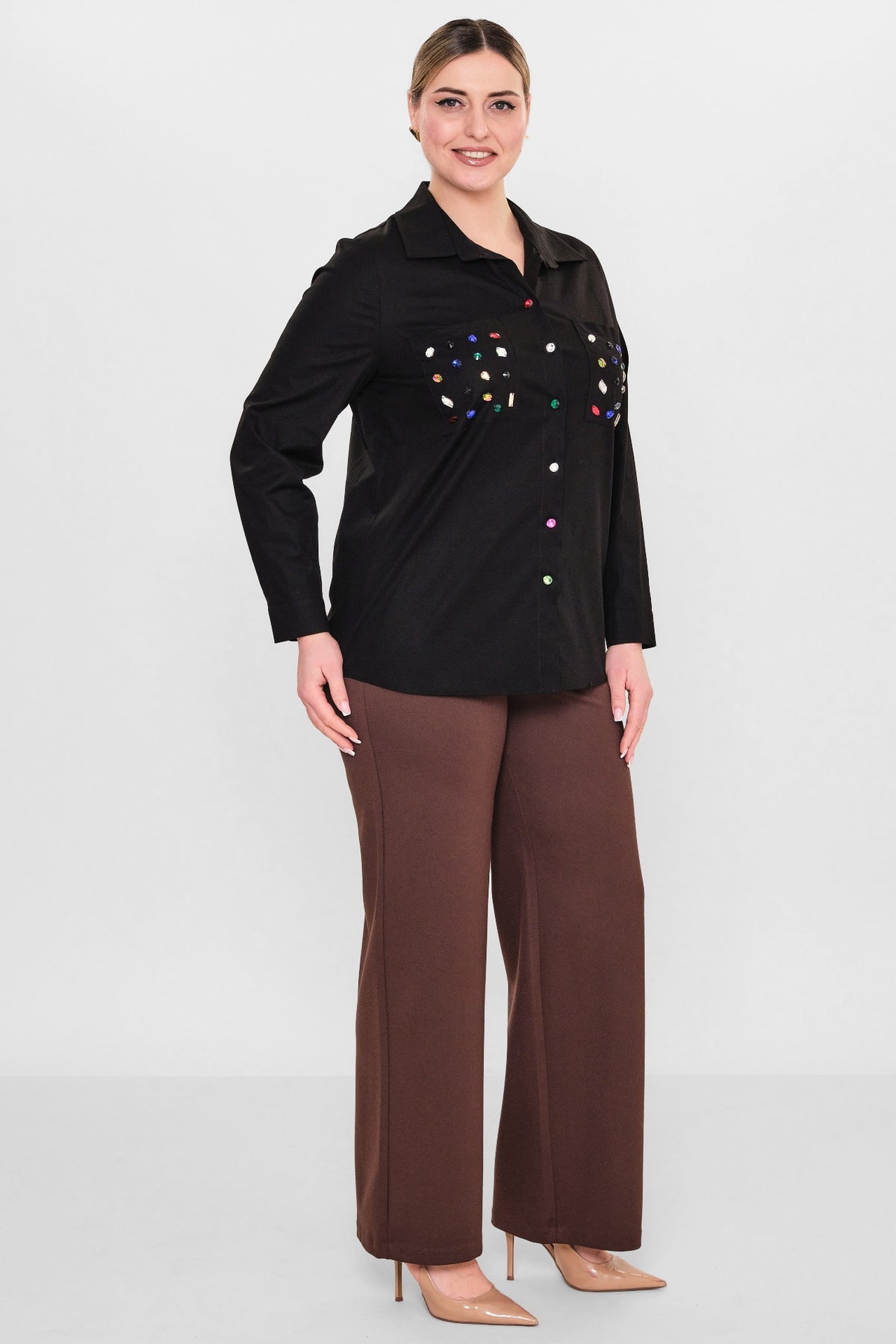 Ebberro - Plus Size Shirt (EBR26Y30326BB) - 8690200108174