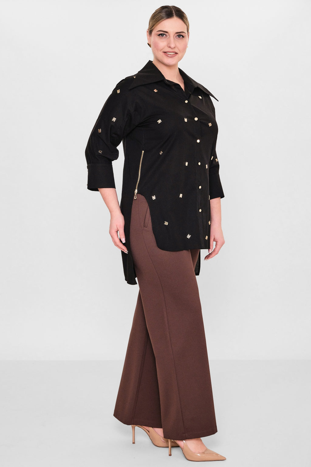 Ebberro - Plus Size Dress (EBR26Y4210BB) - 8690200108235