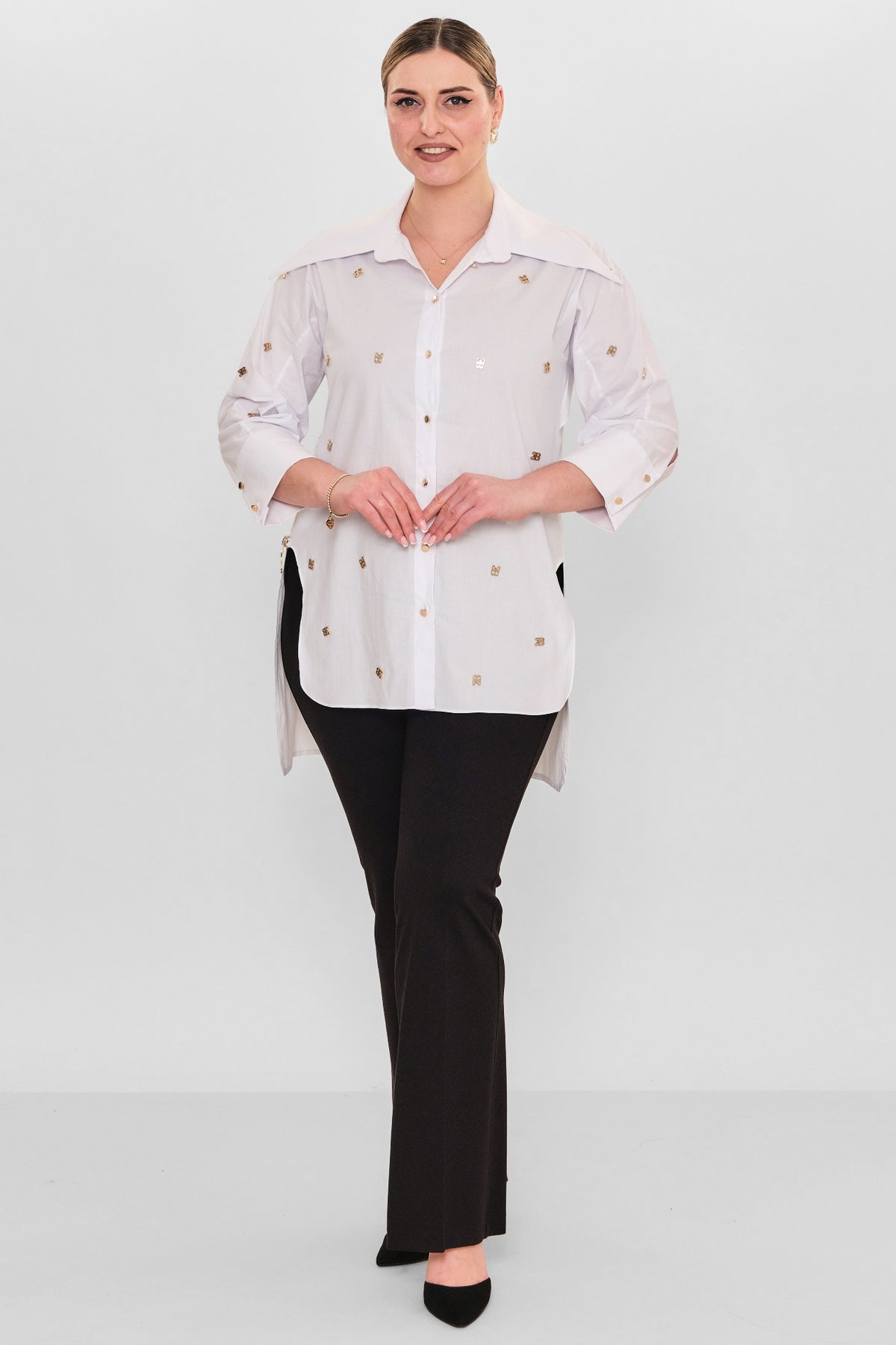 Ebberro - Plus Size Dress (EBR26Y4210BB) - 8690200108242