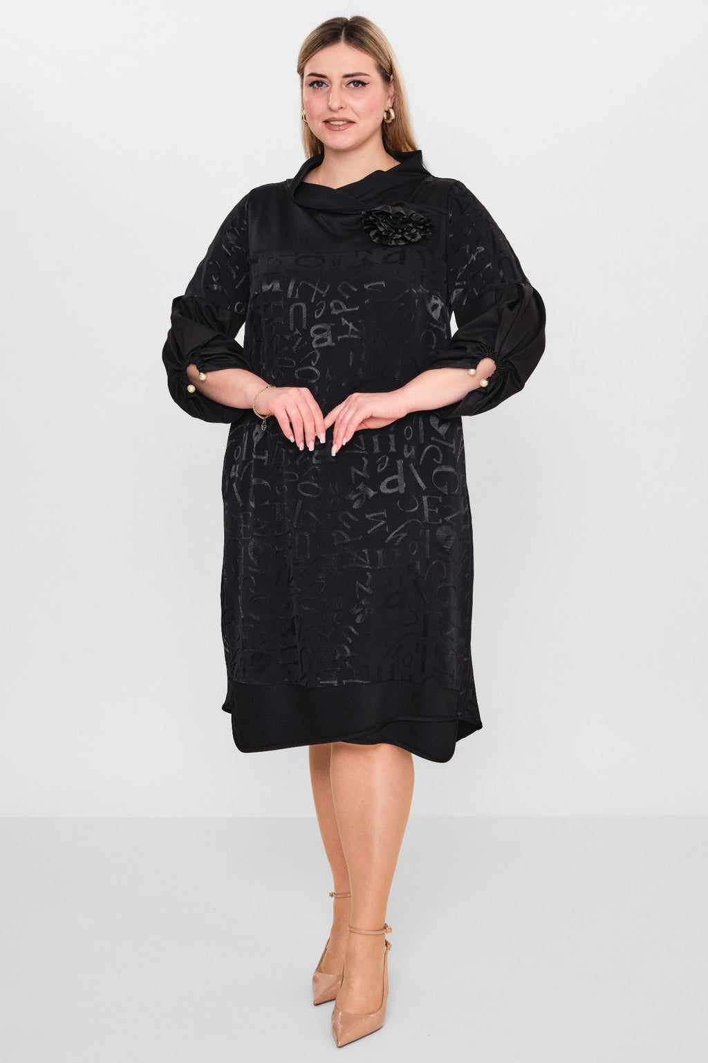 Ebberro - Plus Size Dress (EBR26Y52925BB) - 8690200108310