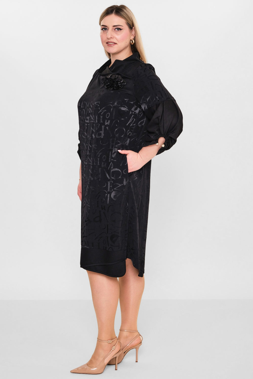Ebberro - Plus Size Dress (EBR26Y52925BB) - 8690200108310
